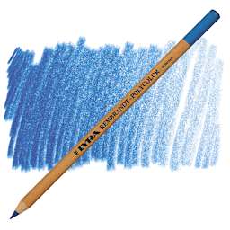 Lyra Rembrandt Polycolor Premium Oil-Based Colored Pencil - Cerulean pencil and swatch