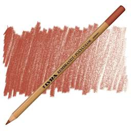 Lyra Rembrandt Polycolor Premium Oil-Based Colored Pencil - Ventian Red pencil and swatch
