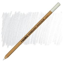 Lyra Rembrandt Polycolor Premium Oil-Based Colored Pencil - White pencil and swatch