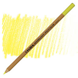 Lyra Rembrandt Polycolor Premium Oil-Based Colored Pencil - Zinc Yellow pencil and swatch