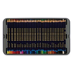 Derwent Inktense Pencil Set - Assorted Colors, Tin Box, Set of 36, open
