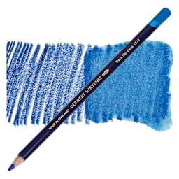 Derwent Inktense Pencil - Dark Cerulean, swatch and pencil