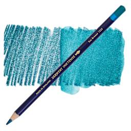 Derwent Inktense Pencil - Sea Breeze, swatch and pencil