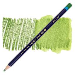 Derwent Inktense Pencil - Olivine, swatch and pencil