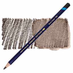 Derwent Inktense Pencil - Burnt Umber, swatch and pencil