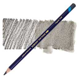 Derwent Inktense Pencil - Asphalt, swatch and pencil