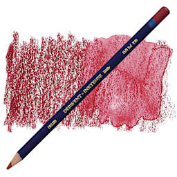 Derwent Inktense Pencil - Chilli Red pencil and swatch