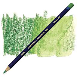 Derwent Inktense Pencil - Felt Green pencil and swatch