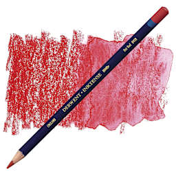 Derwent Inktense Pencil - Hot Red pencil and swatch