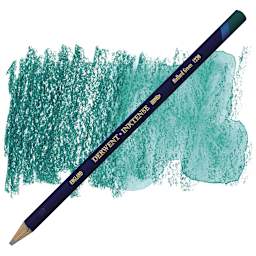 Derwent Inktense Pencil - Mallard Green pencil and swatch