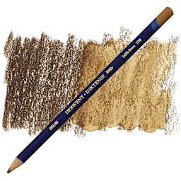 Derwent Inktense Pencil - Saddle Brown pencil and swatch