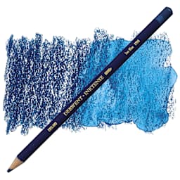 Derwent Inktense Pencil - Sea Blue pencil and swatch