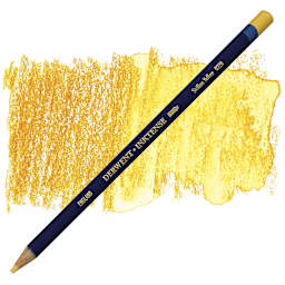 Derwent Inktense Pencil - Sicilian Yellow pencil and swatch