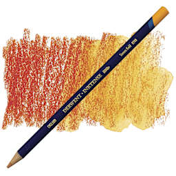 Derwent Inktense Pencil - Sienna Gold pencil and swatch
