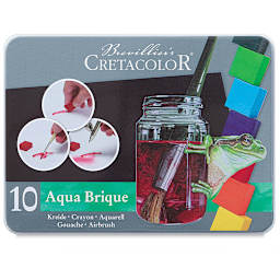 Cretacolor Aqua Brique Set - Top view of Front cover