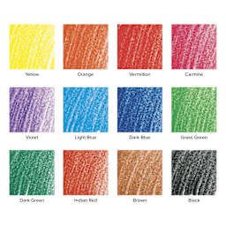Blick Studio Artists' Colored Pencil Set - Set of 12, Assorted Colors, swatches