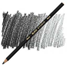 Blick Studio Artists' Colored Pencil - Black pencil and swatch