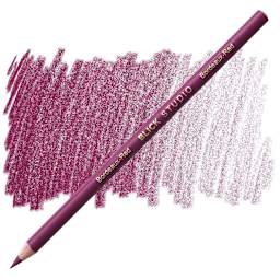 Blick Studio Artists' Colored Pencil - Bordeaux-Red pencil and swatch
