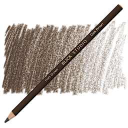 Blick Studio Artists' Colored Pencil - Dark Brown pencil and swatch