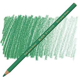 Blick Studio Artists' Colored Pencil - Grass Green Dark pencil and swatch