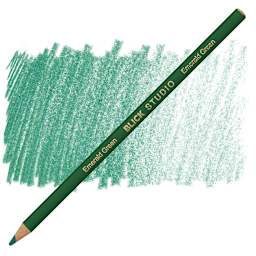 Blick Studio Artists' Colored Pencil - Emerald Green pencil and swatch