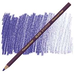 Blick Studio Artists' Colored Pencil - Permanent Violet pencil and swatch