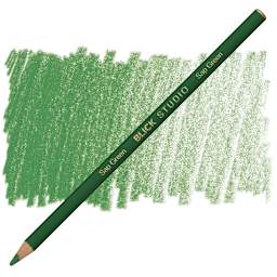 Blick Studio Artists' Colored Pencil - Sap Green pencil and swatch
