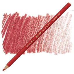 Blick Studio Artists' Colored Pencil - Scarlet Red pencil and swatch