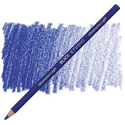 Blick Studio Artists' Colored Pencil - Ultramarine Light pencil and swatch