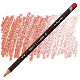 Derwent Coloursoft Pencil - Blood Orange pencil and swatch