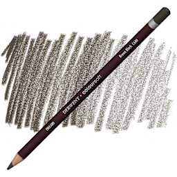 Derwent Coloursoft Pencil - Brown Black pencil and swatch