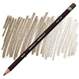 Derwent Coloursoft Pencil - Brown pencil and swatch