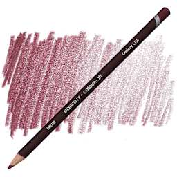Derwent Coloursoft Pencil - Cranberry pencil and swatch