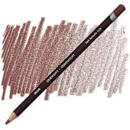 Derwent Coloursoft Pencil - Dark Terracotta pencil and swatch