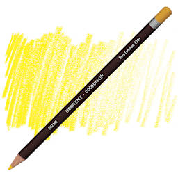 Derwent Coloursoft Pencil - Deep Cadmium Yellow pencil and swatch