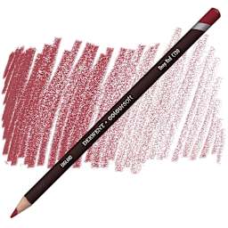 Derwent Coloursoft Pencil - Deep Red pencil and swatch
