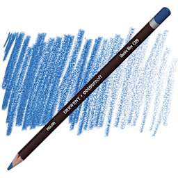 Derwent Coloursoft Pencil - Electric Blue pencil and swatch