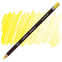 Derwent Coloursoft Pencil - Lemon Yellow pencil and swatch