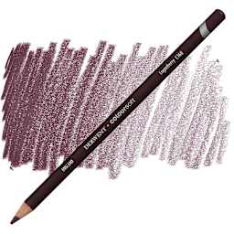 Derwent Coloursoft Pencil - Loganberry pencil and swatch