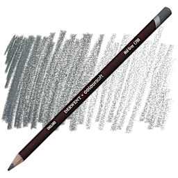 Derwent Coloursoft Pencil - Mid Grey pencil and swatch