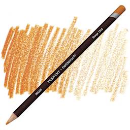 Derwent Coloursoft Pencil - Orange pencil and swatch