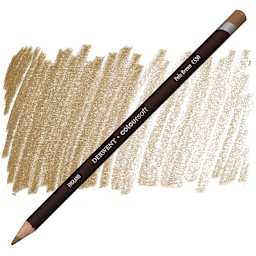 Derwent Coloursoft Pencil - Pale Brown pencil and swatch