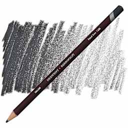 Derwent Coloursoft Pencil - Petrel Grey pencil and swatch