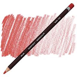 Derwent Coloursoft Pencil - Scarlet pencil and swatch