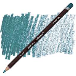 Derwent Coloursoft Pencil - Sea Green pencil and swatch