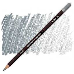 Derwent Coloursoft Pencil - Steel Grey pencil and swatch