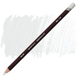 Derwent Coloursoft Pencil - White pencil and swatch