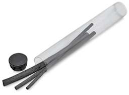 Natural Charcoal Set - Three sticks shown in open tube package