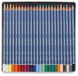 Watercolor Pencils, Set of 24 Colors