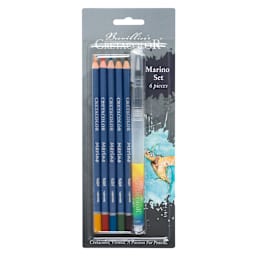 Marino Lightfast Watercolor Pencil Turtle 6-Piece Set 6-Piece Set (5 Pencils, 1 Aqua 2 Go Waterbrush)